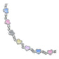 Pulsera Corazones Zirconias Amor Mujer Regalo Plata 925