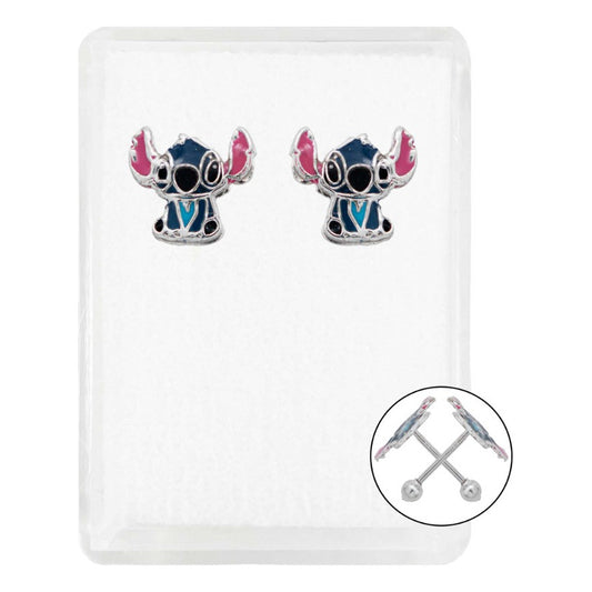 Aretes Broquel Extraterrestre Niña Mujer Bolita Plata .925