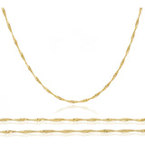 Cadena Singapur Mujer Dama Regalo Oro 10k 45 Cm X 1 Mm 1g - Amarillo