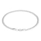 Pulsera Cubana Cerrada Hombre Mujer Regalo Plata S925 4 Mm Plateado 6 Cm 22 Cm