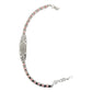 Pulsera Ajustable Placa Virgen Guadalupe Zirconias Plata 925