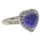 Anillo Solitario Corazón Compromiso Promesa Plata 925