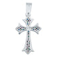 Dije Cruz Chica Zirconias Hombre Mujer Regalo Plata 925