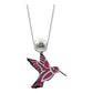 Collar Ajustable Colibri Esmaltado Mujer Regalo Plata 925