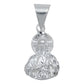 Dije Chico San Judas Torso Medio Cuerpo Zirconias Plata 925