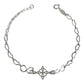 Pulsera Ajustable Nudo De Bruja Triqueta Ojo Turco Plata 925