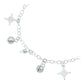 Pulsera Ajustable Nudo De Bruja Amuleto Cascabel Plata S925 Plateado 6 Cm 18 Cm
