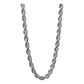Cadena Torsal Torzal Hombre Plata Italy 925 55 Cm X 4 Mm