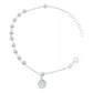 Pulsera Misterio San Benito Bola Lisa 4 Mm Unisex Plata S925 Plateado 6 Cm 18 Cm