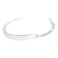 Pulsera Esclava Fígaro Hombre Mujer Plata925 Diamantada 4 Mm