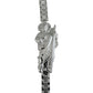 Pulsera Rolo San Judas Tadeo Esclava Plata Solida Ley S925