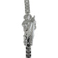 Pulsera Rolo San Judas Tadeo Esclava Plata Solida Ley S925