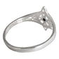 Anillo Nudo De Bruja Con Zirconia De Color Plata Solida 925