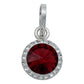 Juego De Cristal Dije Aretes Cadena Mujer Regalo Plata 925