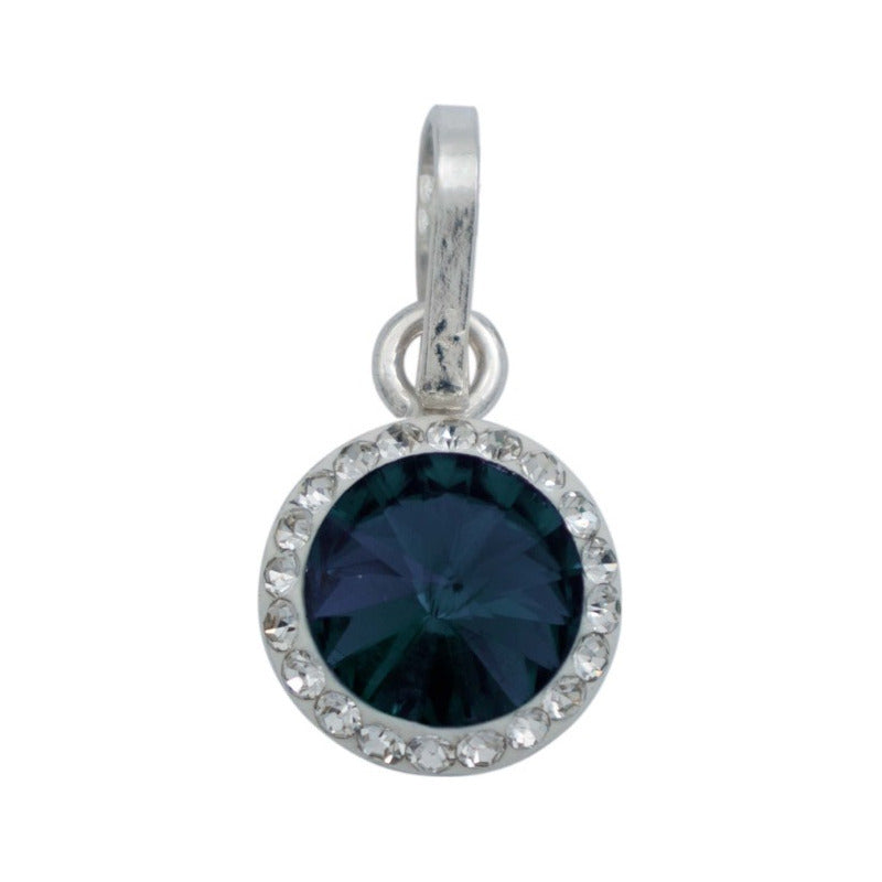 Juego Grande Cristal Dije Arete Cadena Mujer Regalo Plata925
