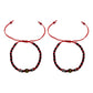 2 Piezas Pulsera Ojo Turco Suerte Protección Liston Rojo