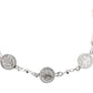 Pulsera Con 3 Medallas De San Benito Plata Fina Ley 925 Plateado 6 Cm 17 Cm