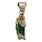 Dije Mini San Judas Esmaltado Mujer Regalo + Cadena Oro 10k