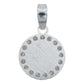 Dije Medalla Diamantada San Judas Zirconias Plata 925 1.2 Cm