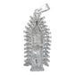 Dije Mediano Virgen De Guadalupe Zirconia Baguette Plata 925