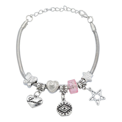 Pulsera Ajustable Charms Cadena Serpiente Regalo Mujer