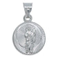Medalla Doble Vista San Judas Virgencita Plata 925 1.7 Cm Plateado