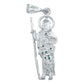 Dije Chico San Judas Zirconias Unisex Plata Ley 925 4.7 Cm
