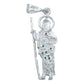 Dije Chico San Judas Zirconias Unisex Plata Ley 925 4.7 Cm
