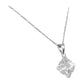 Collar Dije Nudo De Bruja Celta Con Zirconia Plata Ley S925