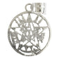 Dije Medalla Grande Tetragramaton Pentagrama Plata Ley 925