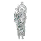 Dije Grande San Judas Zirconias Piedras Plata 925 7.8 Cm