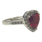 Anillo Solitario Corazón Compromiso Promesa Plata 925
