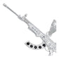 Dije Mediano Rifle Ak 47 Cuerno De Chivo Plata Solida S925