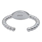 Anillo Ajustable Ojo Turco Esmaltado Diamantado Plata 925