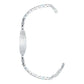Pulsera Ajustable Dama Placa San Judas Grabado Plata Ley 925