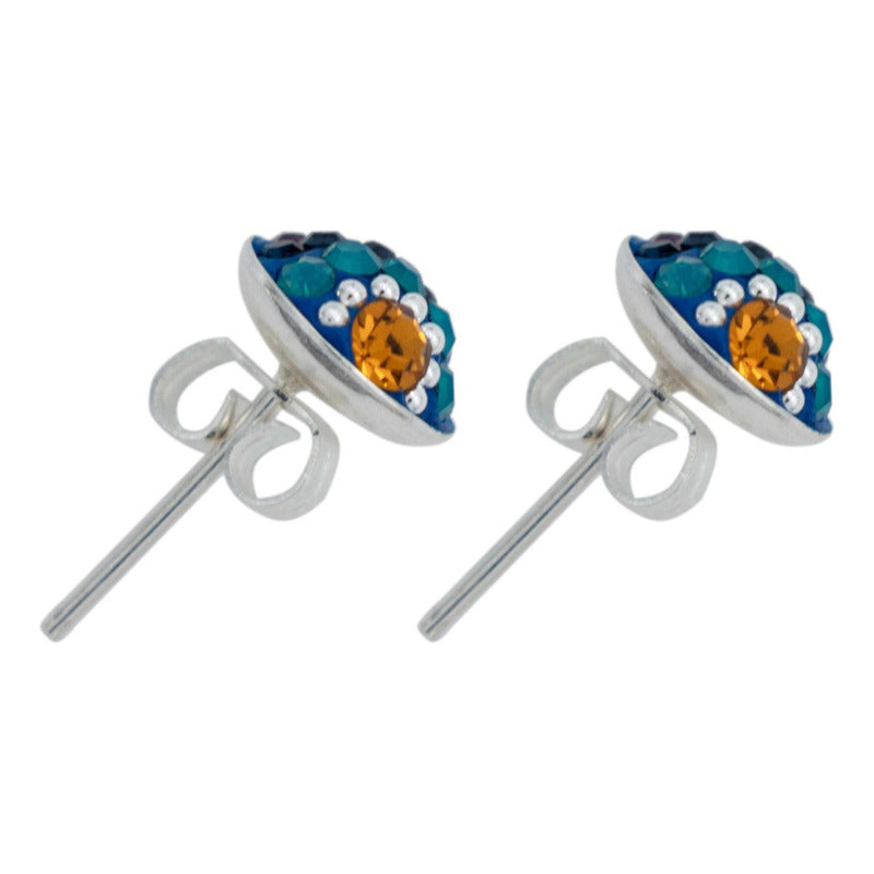Colibri Dije Aretes Cadena Piedras Conjunto Chico Plata 925