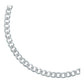 Esclava Pulsera Unisex Cubana Diamantada Plata S925 4 Mm
