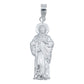 Dije Mediano San Judas Tadeo Troquelado Plata 925 4 Cm