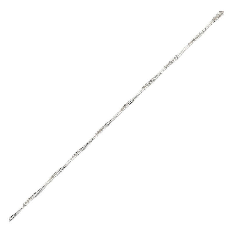 Pulsera Dama Esclava Trenzada Florentina Plata Pura Ley S925