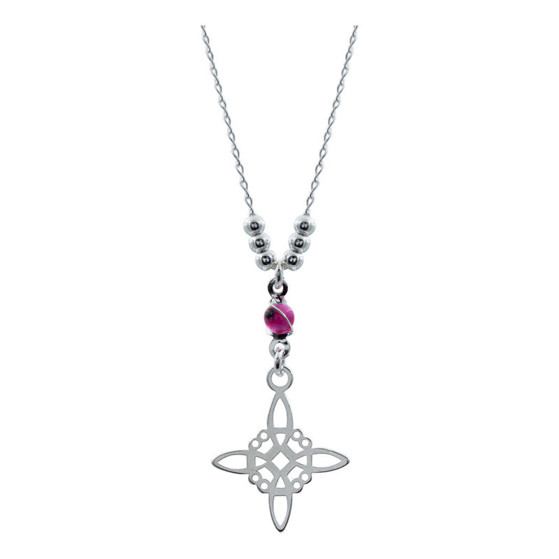 Gargantilla Ajustable Nudo De Bruja Ojo Turco Plata 925
