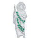 Dije San Judas Tadeo Chico Premium Zirconia Plata 925 Cadena