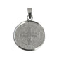 Dije Medalla San Benito Mediana Plata Pura Ley 999