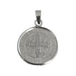 Dije Medalla San Benito Mediana Plata Pura Ley 999