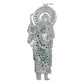 Dije Grande San Judas Zirconias Piedras Plata 925 7.5 Cm