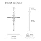 Joyaris Dije Cruz Tubular Con Cristo En Bulto Amuleto De Protección En Plata .925, 6 Cm Regalo Para Hombre