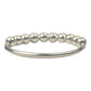 Anillo Antiestres Perlas Movibles Antiansiedad Plata 925