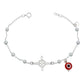 Pulsera Ajustable Nudo De Bruja Ojo Turco Bolitas Plata 925