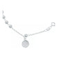 Pulsera Misterio San Benito Bola Lisa 4 Mm Unisex Plata S925 Plateado 6 Cm 18 Cm