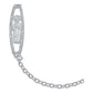 Esclava Ancla San Judas Tadeo Zirconias Unisex Plata 925
