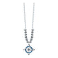 Collar Mini Nudo De Bruja Zirconia Bolita Diamtada Plata 925